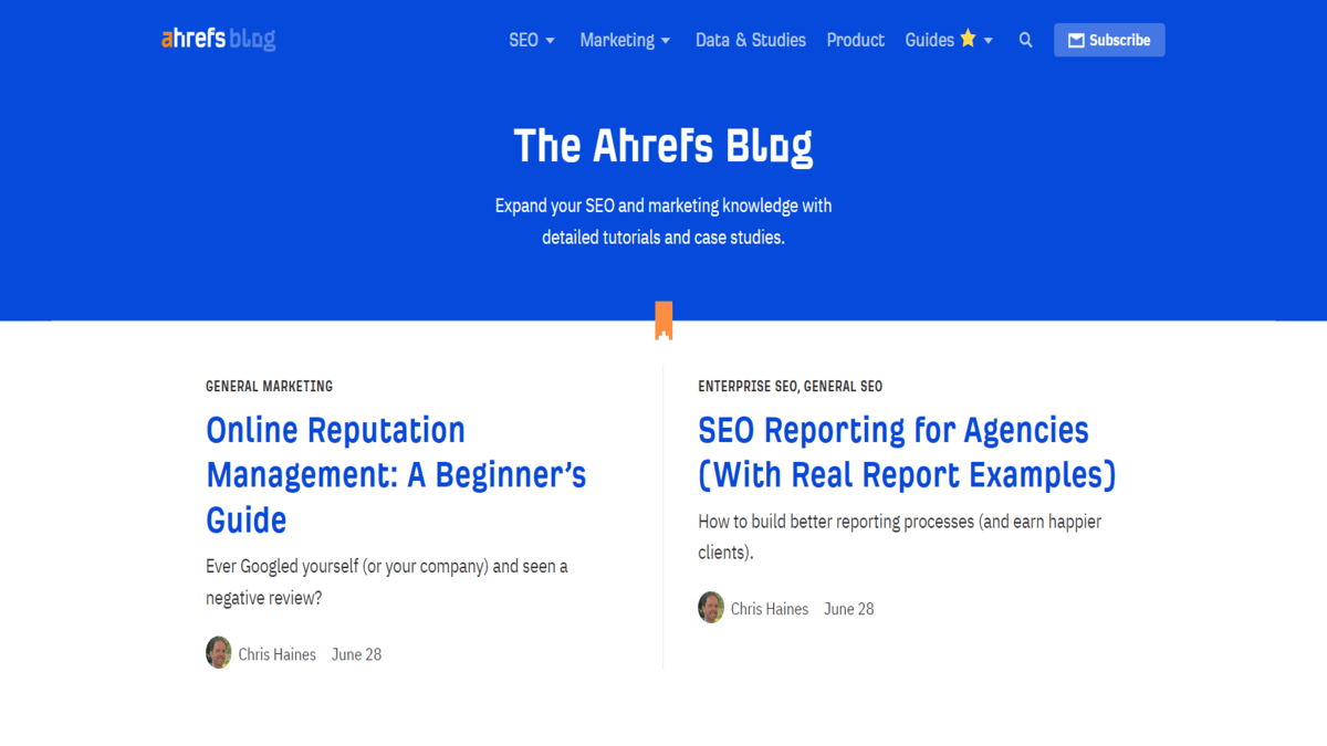 Ahrefs Blog