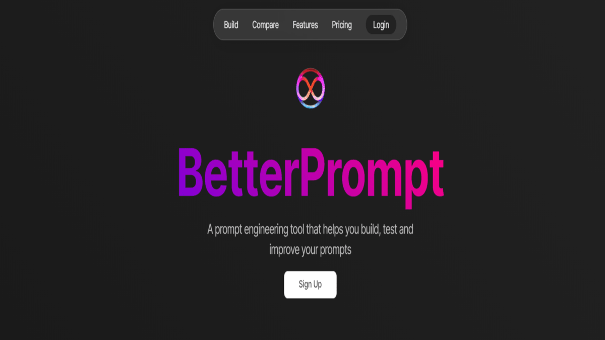 BetterPrompt HomePage