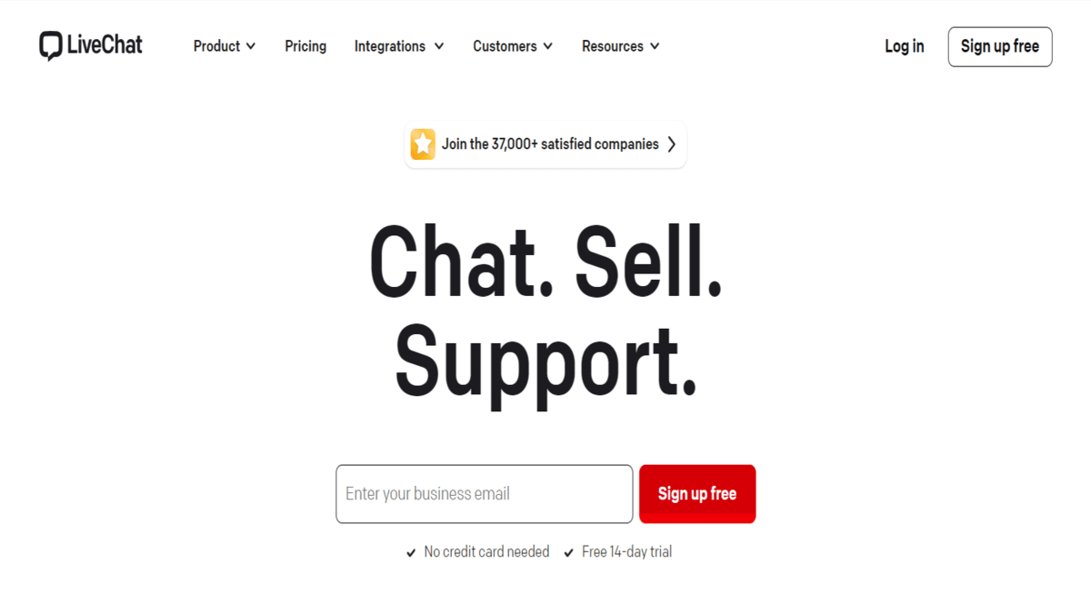 Live Chat Homepage