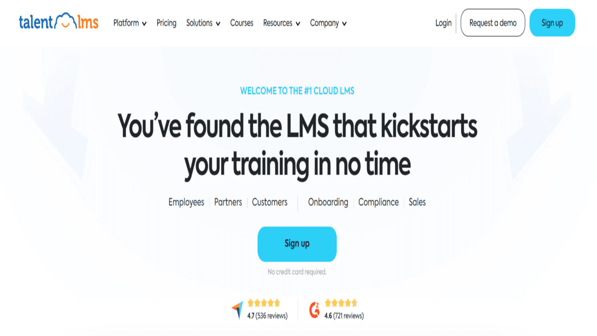 TalentLMS HomePage