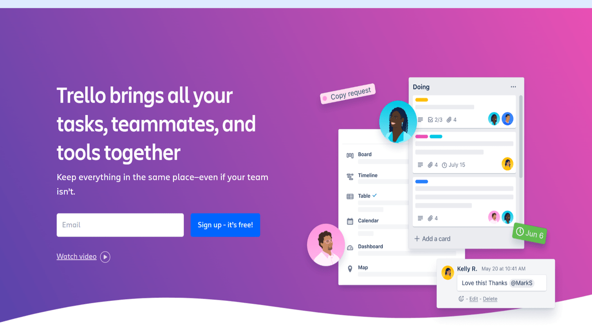 Trello Homepage