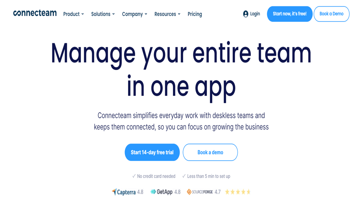 Connecteam Homepage