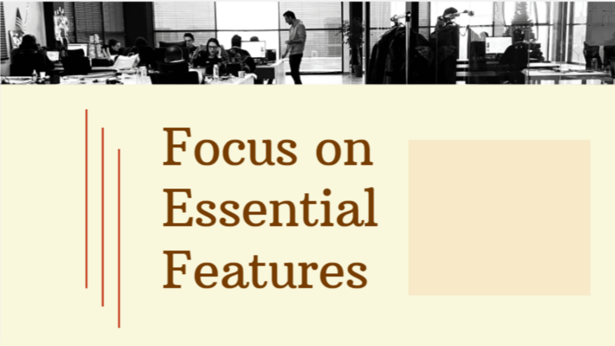 Focus on Essential Features