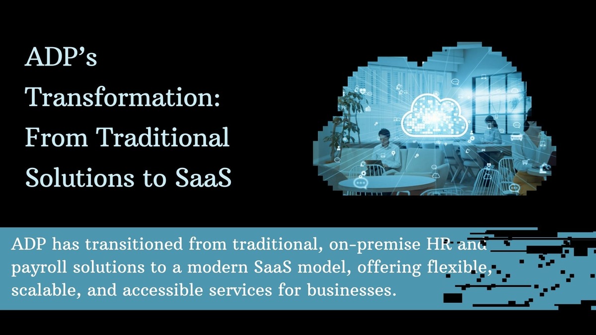 From Traditional solution to SaaS